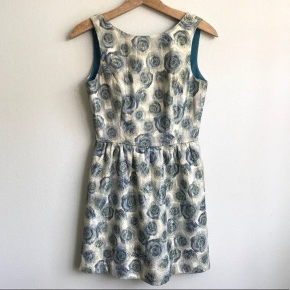 Badgley Mischka Dresses & Skirts - Badgley Mischka Size 4 Belle Floral Rose Cocktail Party Dress Valentines Day F1